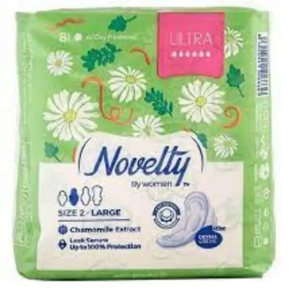 نوار کتانی ناولتی سایز 2 بزرگ ultra بسیار نازک (مسافرتی) روز 8 عددی