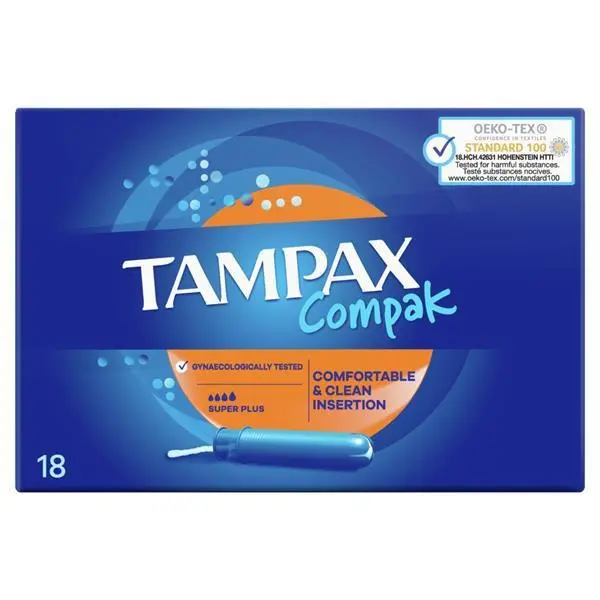 تامپون تامپکس مدل compak plus بسته 18 عددی