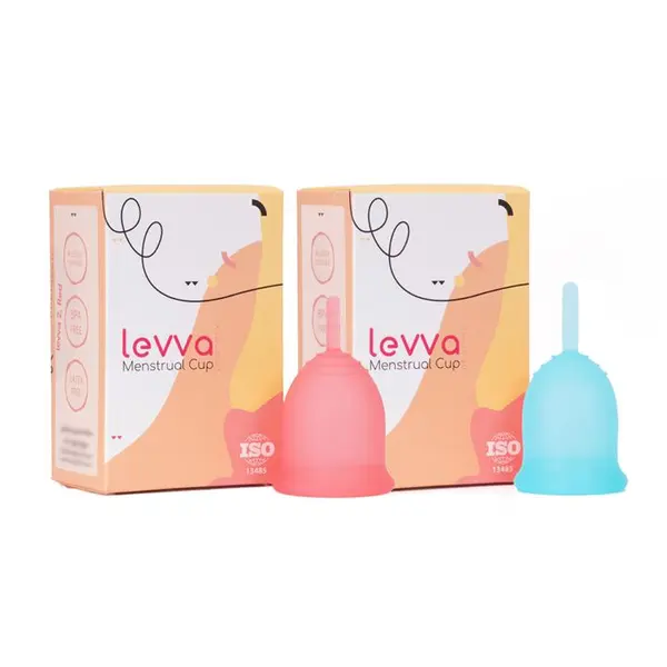 کاپ قاعدگی لیوا فارما مدل Plus سایز متوسط مجموعه 2 عددی