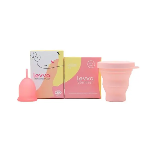 کاپ قاعدگی لیوا فارما مدل Plus سایز متوسط مجموعه 2 عددی