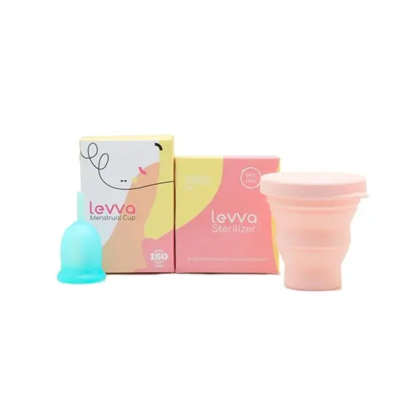 کاپ قاعدگی لیوا فارما مدل Plus سایز متوسط مجموعه 2 عددی