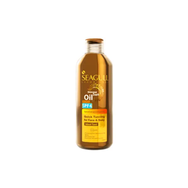 روغن برنزه کننده و ویتامینه سی گل حاوی رنگدانه‌های طلایی SPF4 حجم 250 میلی لیتر