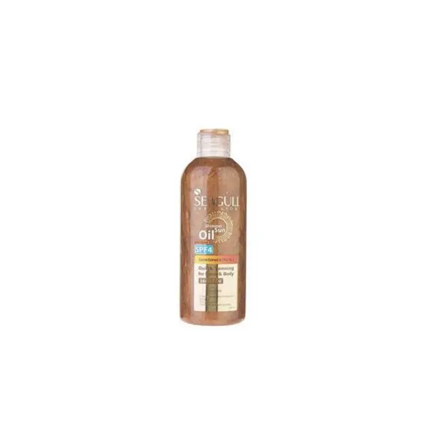 روغن برنزه کننده و ویتامینه سی گل حاوی رنگدانه‌های طلایی SPF4 حجم 250 میلی لیتر