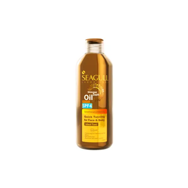 روغن برنزه کننده و ویتامینه سی گل حاوی رنگدانه‌های طلایی SPF4 حجم 250 میلی لیتر
