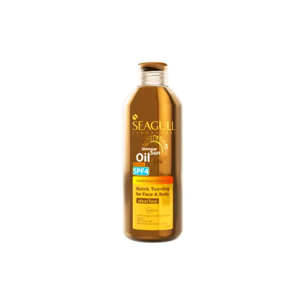 روغن برنزه کننده و ویتامینه سی گل حاوی رنگدانه‌های طلایی SPF4 حجم 250 میلی لیتر