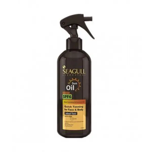 اسپری روغن آفتاب روغن برنزه کننده سی گل SPF6 حجم 250 میلی لیتر