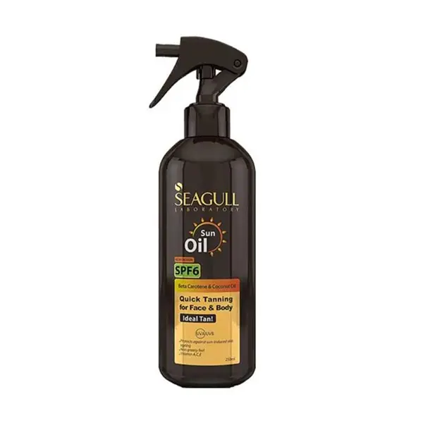 اسپری روغن آفتاب روغن برنزه کننده سی گل SPF6 حجم 250 میلی لیتر