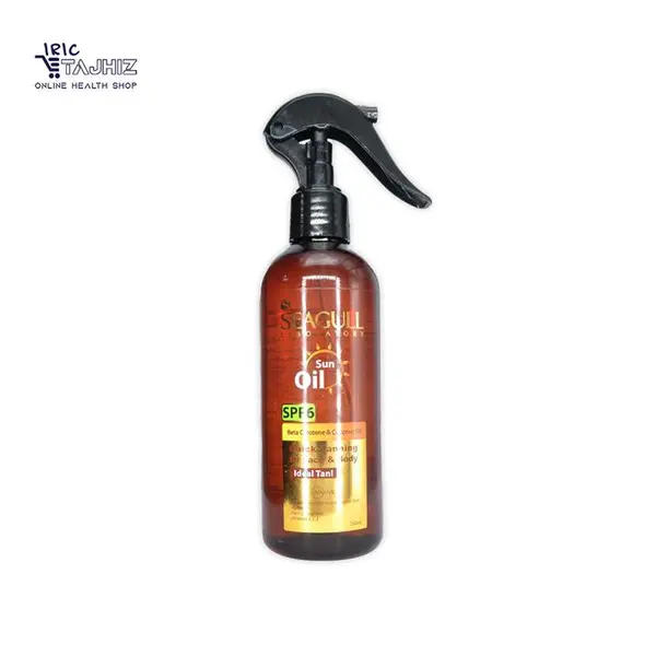 اسپری روغن آفتاب روغن برنزه کننده سی گل SPF6 حجم 250 میلی لیتر