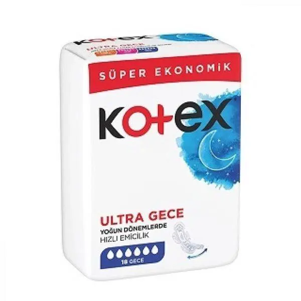 نوار بهداشتی کوتکس ویژه شب مدل ULTRA بسته 16 عددی