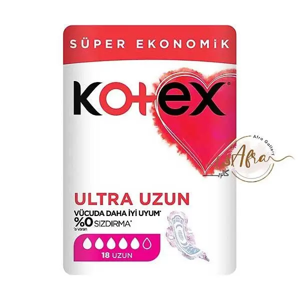 نوار بهداشتی کوتکس ویژه شب مدل ULTRA تعداد 18 عددی kotex