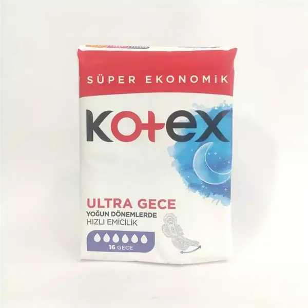 نوار بهداشتی کوتکس مدل Ultra Gece بسته 16 عددی