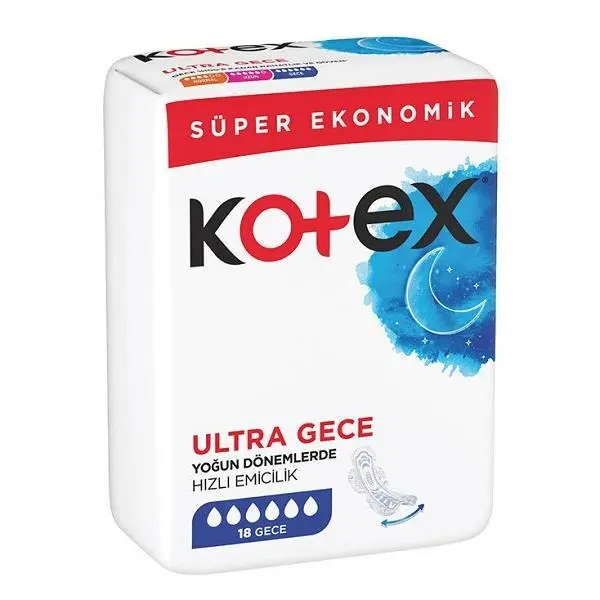 نوار بهداشتی کوتکس مدل Ultra Gece بسته 16 عددی