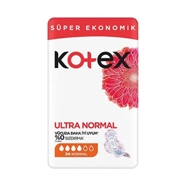 نوار بهداشتی کوتکس مدل Ultra Normal بسته 24 عددی