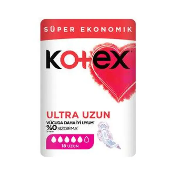 نوار بهداشتی کوتکس مدل Ultra Uzun بسته 18 عددی