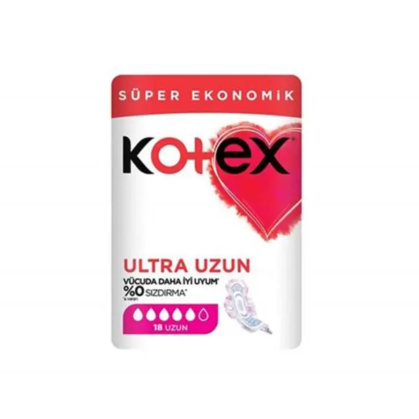 نوار بهداشتی کوتکس مدل Ultra Uzun بسته 18 عددی