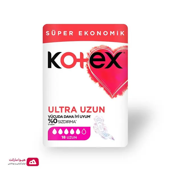 نوار بهداشتی کوتکس مدل Ultra Uzun بسته 18 عددی