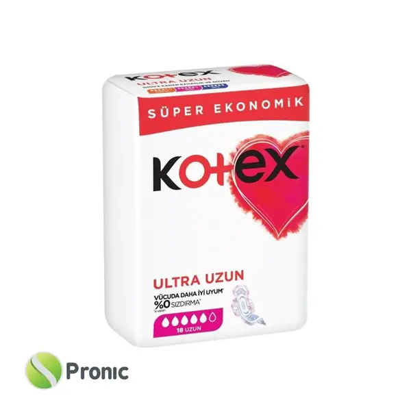نوار بهداشتی کوتکس مدل Ultra Uzun بسته 18 عددی