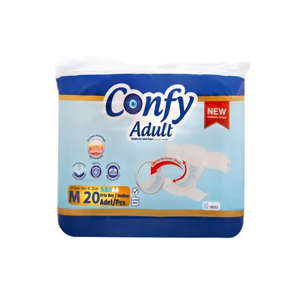 پوشک بزرگسال کانفی کد 001 سایز medium بسته 20 عددی