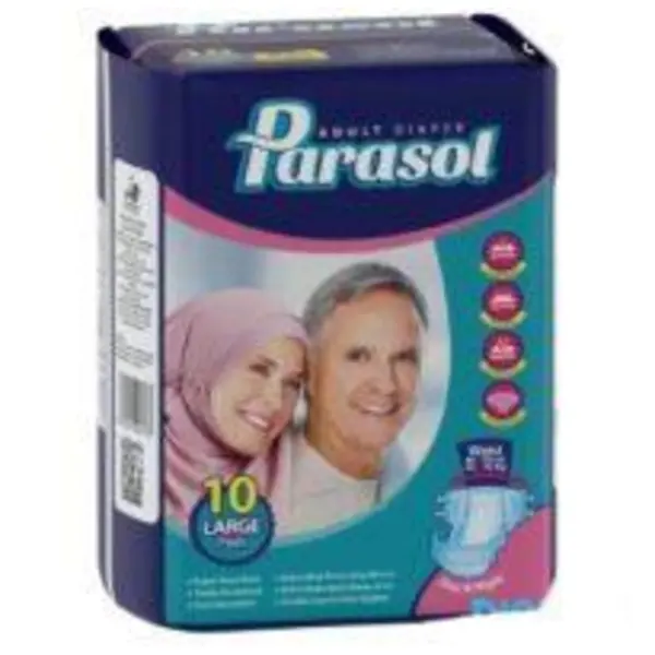 پوشینه چسبی بزرگسال پاراسل کد 01 سایز بزرگ بسته 10 عددی