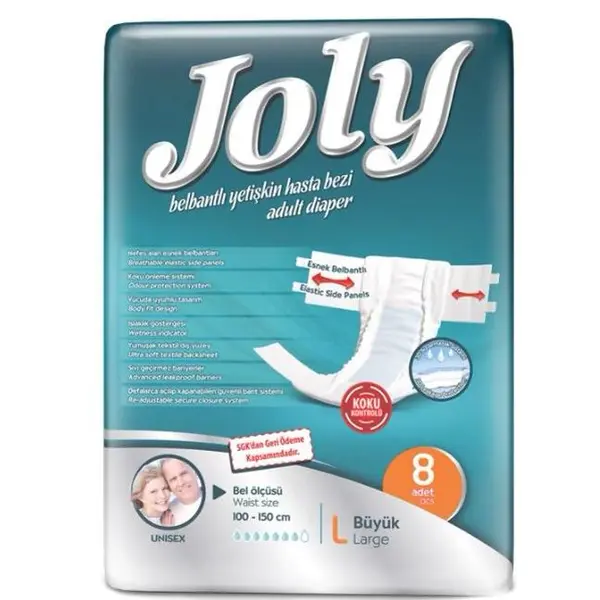 پوشینه چسبی بزرگسال جولی کد 02 سایز بزرگ مجموعه 2 عددی