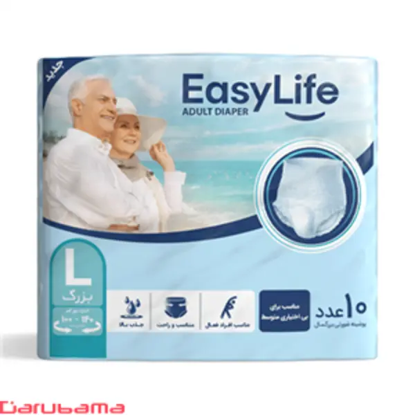 پوشک شورتی ایزی لایف بزرگسال متوسط 12 عددی