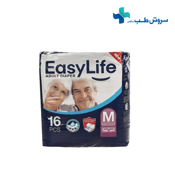 پوشک بزرگسال ایزی لایف سایز متوسط 16 عددی