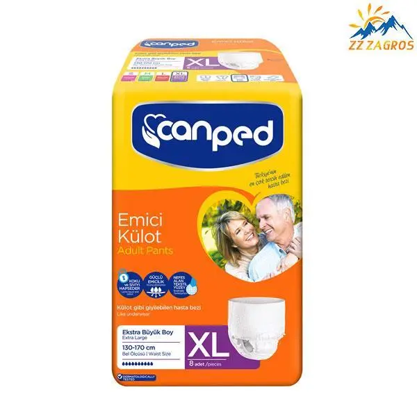 پوشک شورتی بزرگسال جان پد سایز large بسته 8 عددی