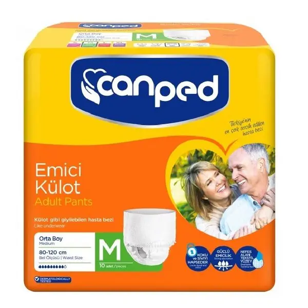 پوشک بزرگسال شورتی جان پد سایز MEDIUM تعداد 10 عددی