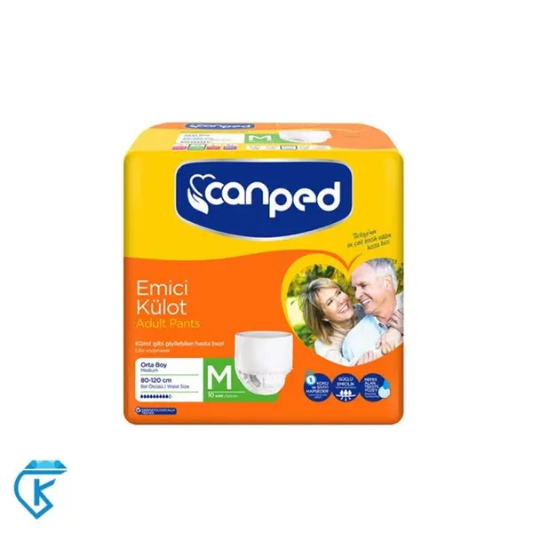 پوشک بزرگسال شورتی جان پد سایز MEDIUM تعداد 10 عددی