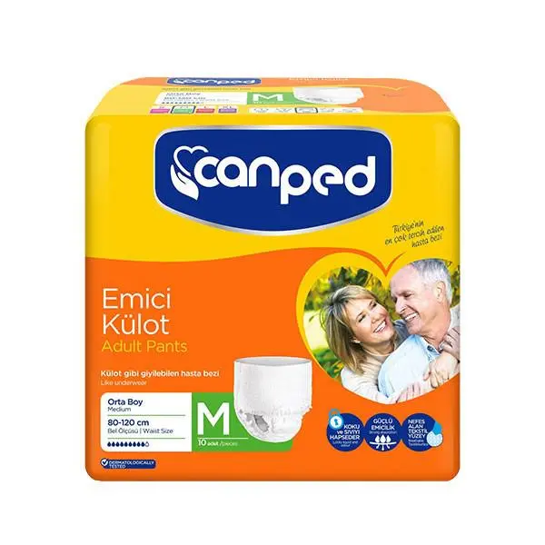 پوشک بزرگسال شورتی جان پد سایز MEDIUM تعداد 10 عددی