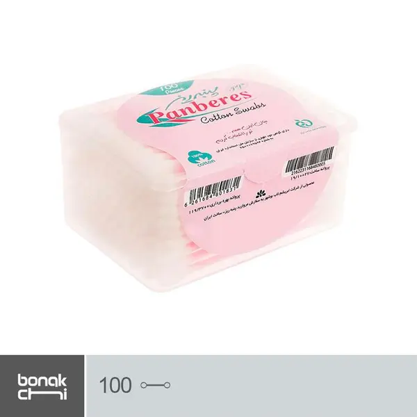 گوش پاک کن کتابی پنبه ریز بسته 100 عددی