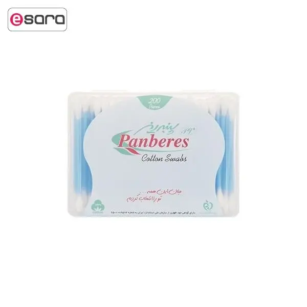گوش پاک کن کتابی پنبه ریز بسته 200 عددی