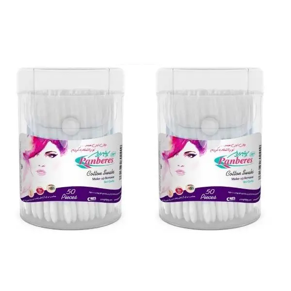 گوش پاک کن پنبه ریز بسته 50 عددی