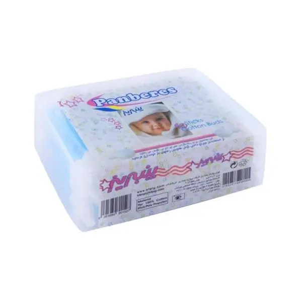 گوش پاک کن کودک پنبه ریز بسته 60 عددی