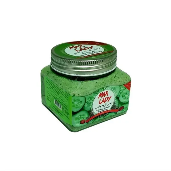 اسکراب لایه بردار پوست مکس لیدی خیار مدل Cucumber حجم 350 میلی لیتر