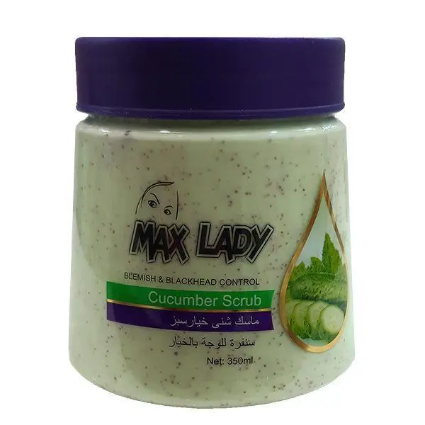 اسکراب لایه بردار پوست مکس لیدی خیار مدل Cucumber حجم 350 میلی لیتر