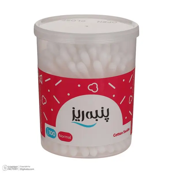 گوش پاک کن پنبه ریز مدل Normal بسته 100 عددی
