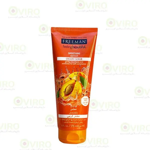 اسکراب کرمی صورت زردآلو فریمن مدل Apricot Creamy Scrub حجم 175 میلی لیتر