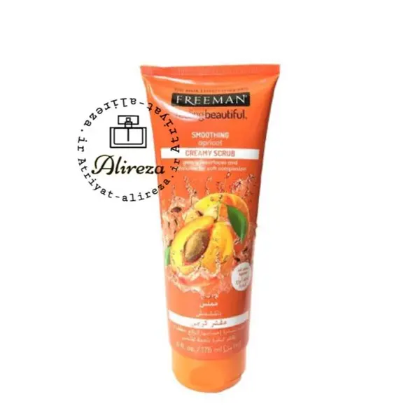 اسکراب کرمی صورت زردآلو فریمن مدل Apricot Creamy Scrub حجم 175 میلی لیتر