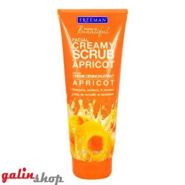 اسکراب کرمی صورت زردآلو فریمن مدل Apricot Creamy Scrub حجم 175 میلی لیتر