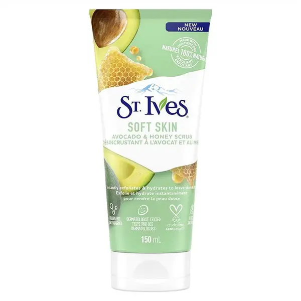 اسکراب تیوپی عسل و آووکادو سینت ایوز مدل سافت اسکین SOFT SKIN
