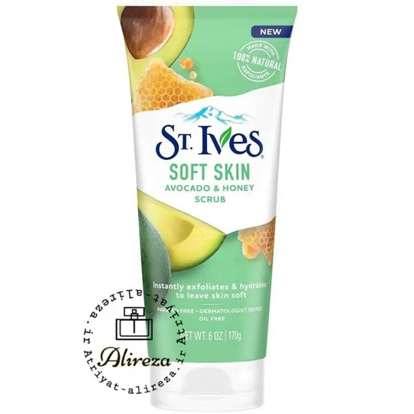اسکراب تیوپی عسل و آووکادو سینت ایوز مدل سافت اسکین SOFT SKIN
