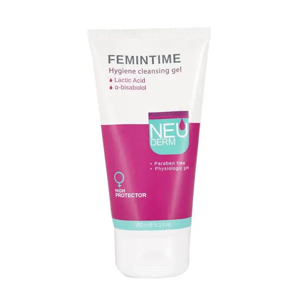 ژل بهداشتی بانوان نئودرم مدل فم اینتیم Femintime حجم 150 میلی لیتر