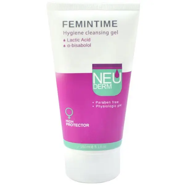 ژل بهداشتی بانوان نئودرم مدل فم اینتیم Femintime حجم 150 میلی لیتر