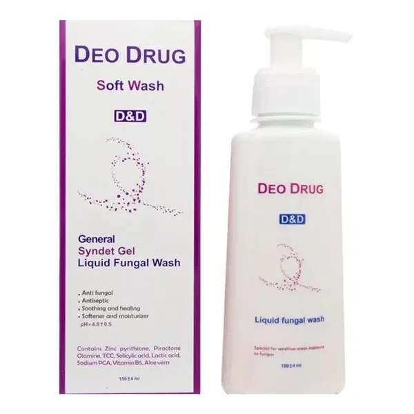 پن مایع ضد قارچ دئودراگ مدل Fungal Wash 0643 حجم ۱۵۰ میلی لیتر