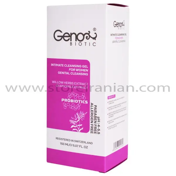 ژل بهداشتی دوشیزگان ژنوبایوتیک 150  میل