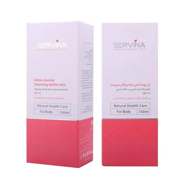 ژل بهداشتی دوشیزگان سروینا مدل Genital حجم 150میلی لیتر