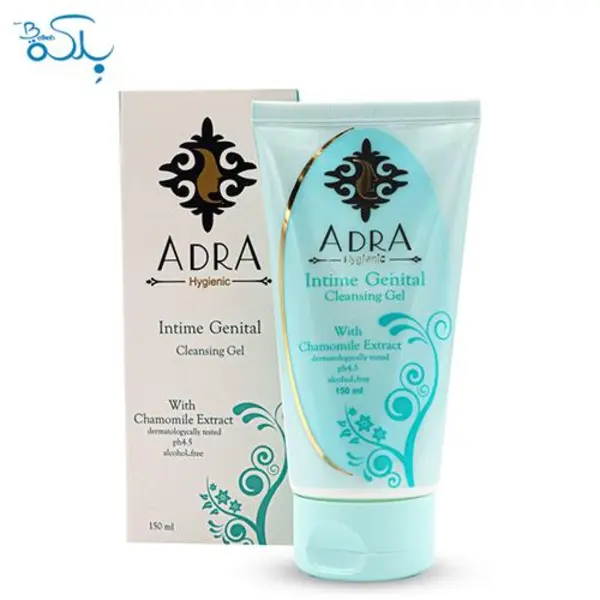 ژل بهداشتی بانوان آدرا حاوی عصاره انار حجم 150 میلی لیتر