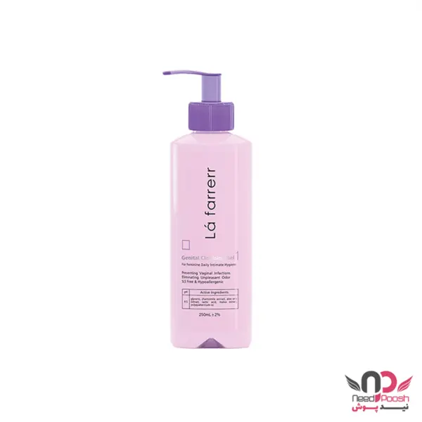 ژل بهداشتی بانوان 1 لافارر مدل Gentinal Cleansing Gel حجم 250 میلی لیتر