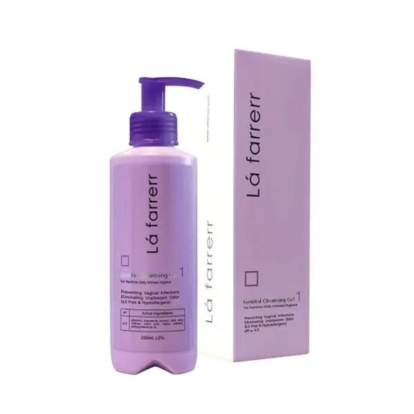 ژل بهداشتی بانوان 1 لافارر مدل Gentinal Cleansing Gel حجم 250 میلی لیتر
